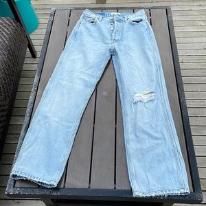 Re/Done 90’s High Rise Loose Jeans Size 28 Distressed